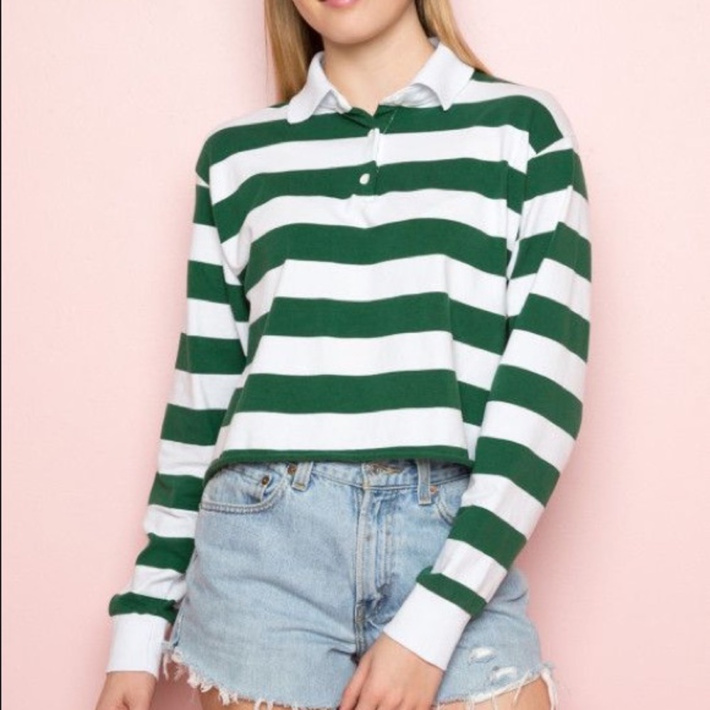 brandy melville crop top polo